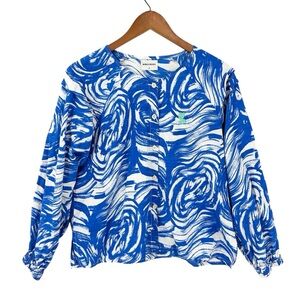 BOBO CHOSES Blouse Top Sustainable Waves All Over Printed Organic Cotton